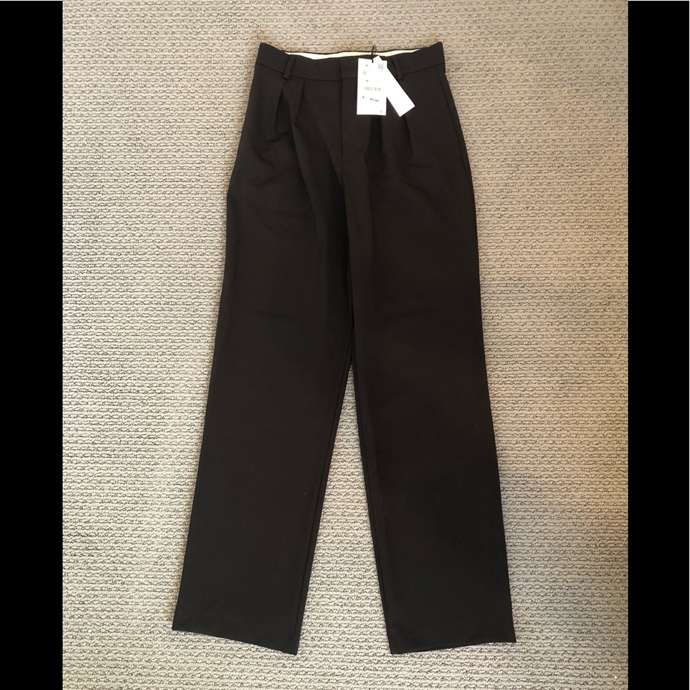 Zara Darted Trousers | Dark Brown | Size Small